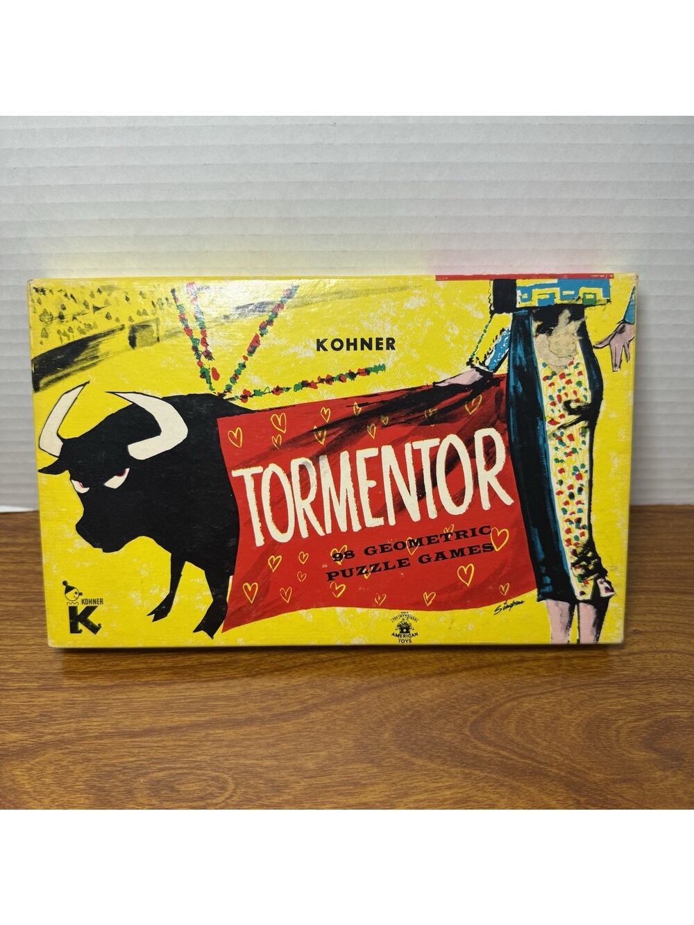 Vintage Antique 1961 Tryne Board Games Tormentor Puzzle No Manual
